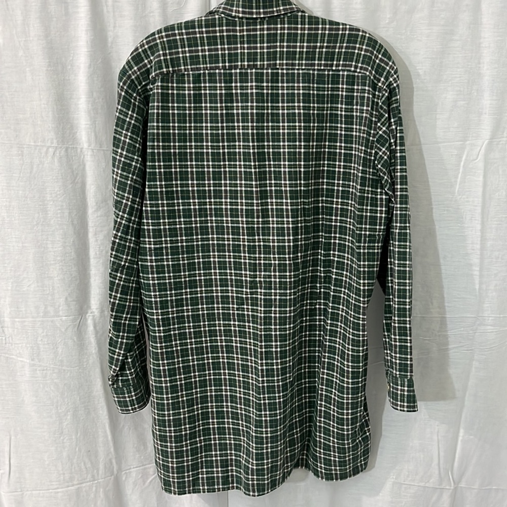 Burnside Green Button-Front Flannel - image 4